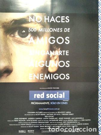 Thematic medals: afiche cine the social network red social david fincher