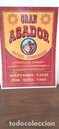 Medallas tem&aacute;ticas: afiche poster gran asador - Foto 1