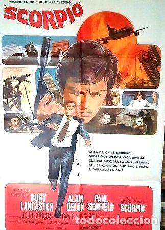 Medallas tem&aacute;ticas: alain delon scorpio poster afiche cine original
