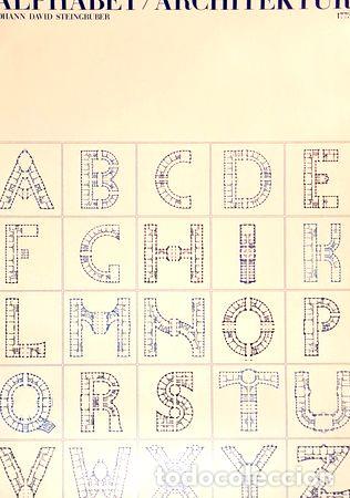 Medallas tem&aacute;ticas: poster arquitectonico alphabet 60x80 - Foto 1