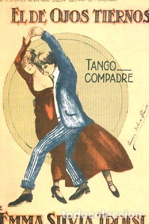 Medallas tem&aacute;ticas: poster tapa partitura tango el de ojos tiernos lamina