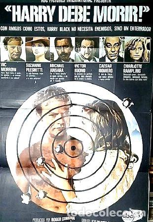 Medallas tem&aacute;ticas: harry debe morir poster afiche cine original - Foto 1