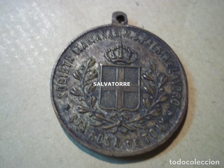 Thematische Medaillen: MEDALLA COMMEMORAZIONE DEL XX SETTEMBRE.S.P.Q.R.SANTA ROSA DE TOAY.ITALIA.ARGENTINA