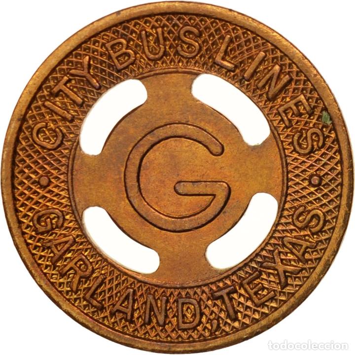 Medalhas tem&aacute;ticas: [#411791] Estados Unidos, Texas, Garland, City Bus Lines, Token