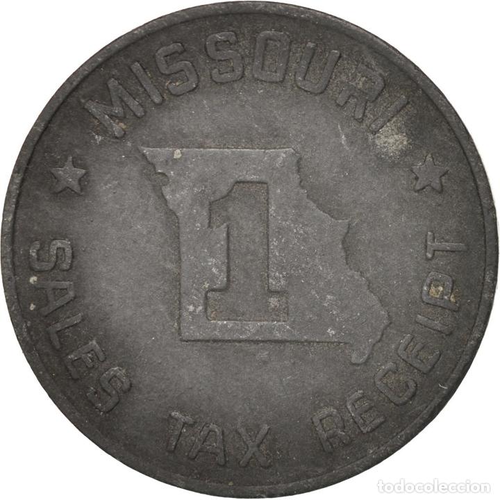 Medalhas tem&aacute;ticas: [#410818] Estados Unidos, Missouri Sales Tax Receipt, Token