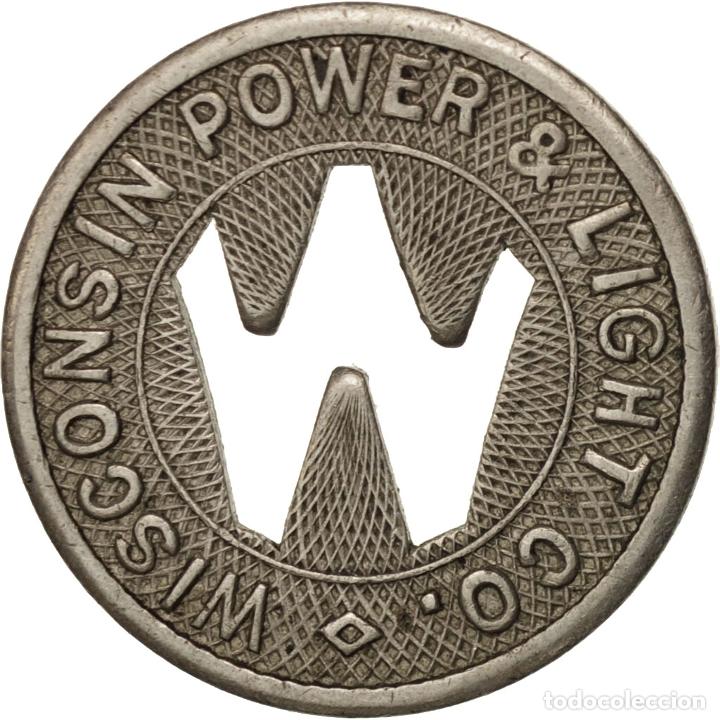 Medalhas tem&aacute;ticas: [#410770] Estados Unidos, Wisconsin Power & Light Company, Token
