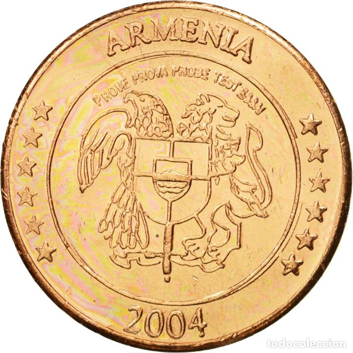 Medalhas tem&aacute;ticas: [#434556] Armenia, Medal, Essai 2 cents, 2004, SC, Cobre