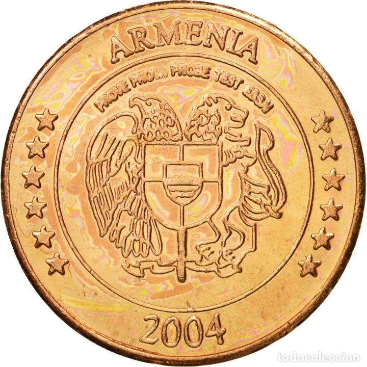 Medalhas tem&aacute;ticas: [#434557] Armenia, Medal, Essai 5 cents, 2004, SC, Cobre