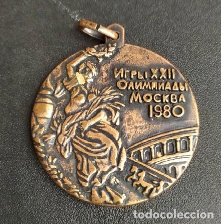 Medalhas tem&aacute;ticas: MEDALLA XXII OLIMPIADAS MOCKBA BRONCE MEDALLA-629