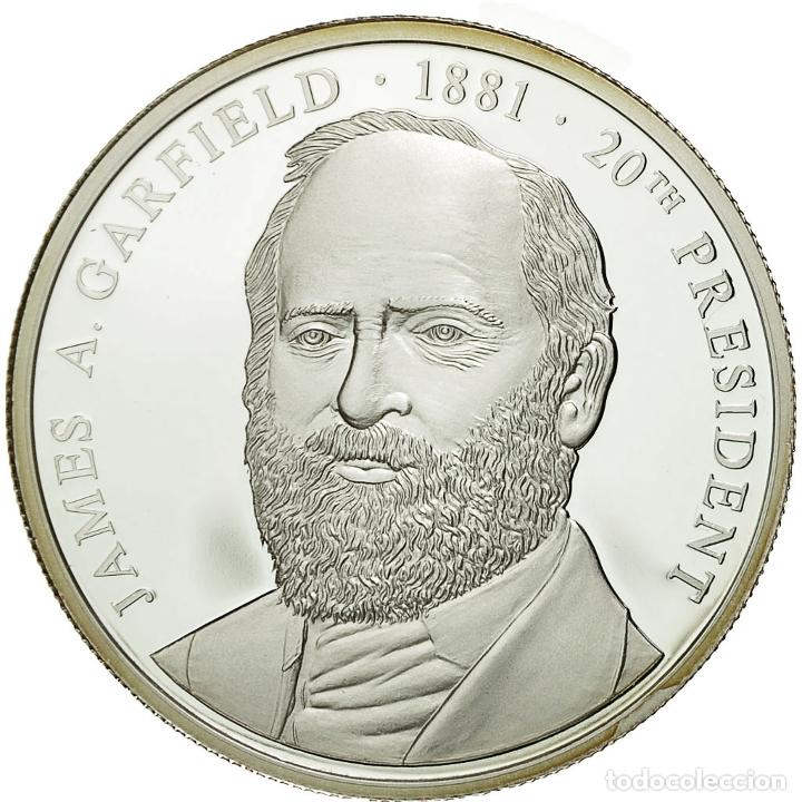 Medalhas tem&aacute;ticas: [#554630] Estados Unidos de Am&eacute;rica, medalla, Les Pr&eacute;sidents des Etats-Unis, James