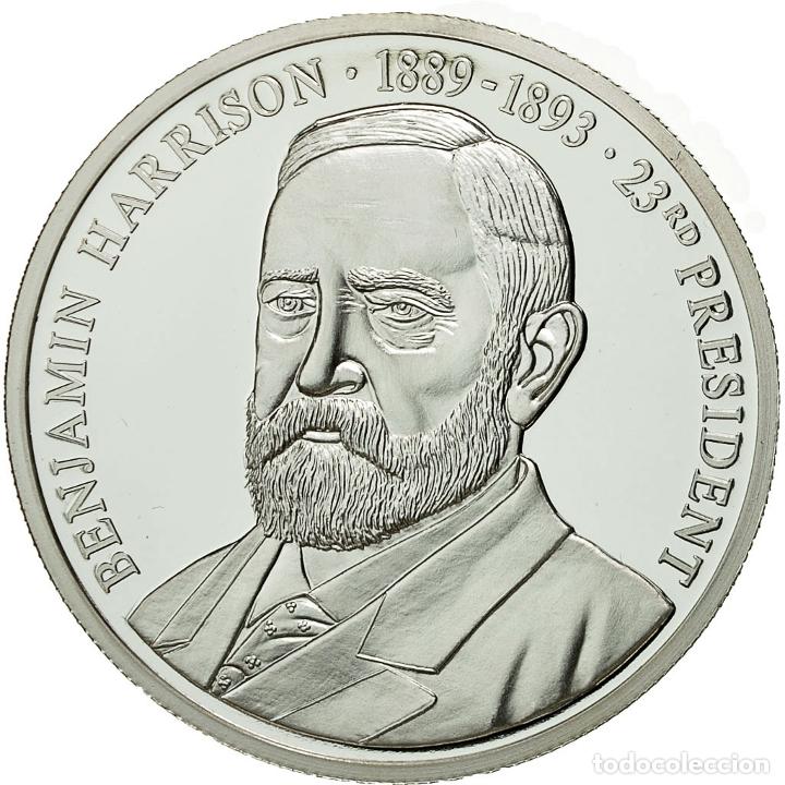 Medalhas tem&aacute;ticas: [#554636] Estados Unidos de Am&eacute;rica, medalla, Les Pr&eacute;sidents des Etats-Unis, B.