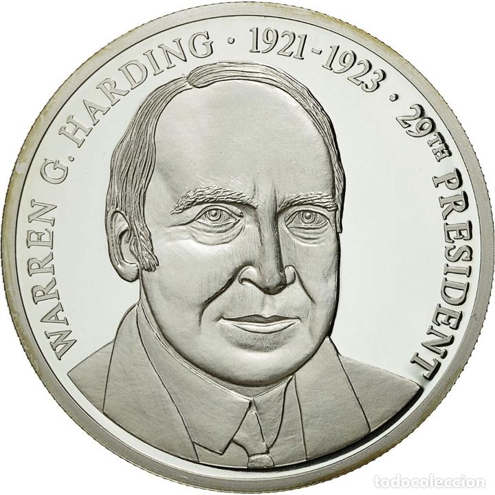 Medalhas tem&aacute;ticas: [#554640] Estados Unidos de Am&eacute;rica, medalla, Les Pr&eacute;sidents des Etats-Unis, W. Harding