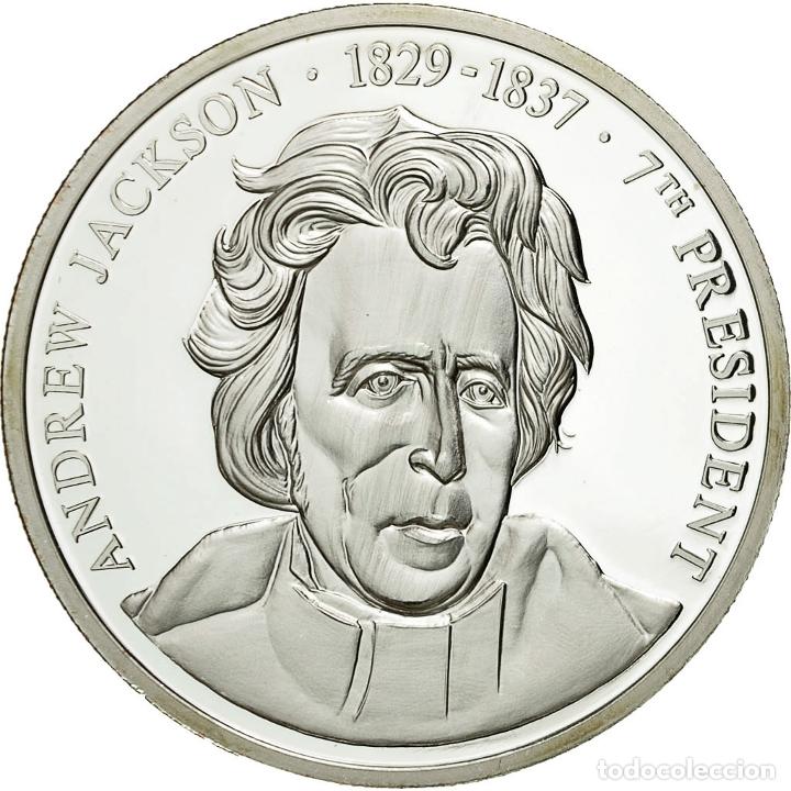 Medalhas tem&aacute;ticas: [#554641] Estados Unidos de Am&eacute;rica, medalla, Les Pr&eacute;sidents des Etats-Unis, A. Jackson