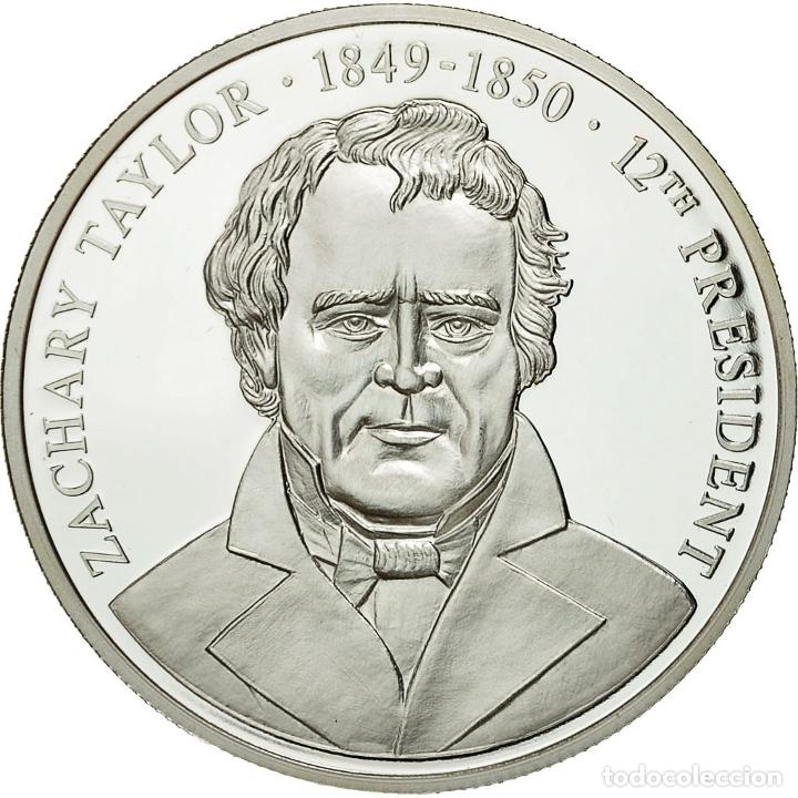 Medalhas tem&aacute;ticas: [#554643] Estados Unidos de Am&eacute;rica, medalla, Les Pr&eacute;sidents des Etats-Unis, Z. Taylor