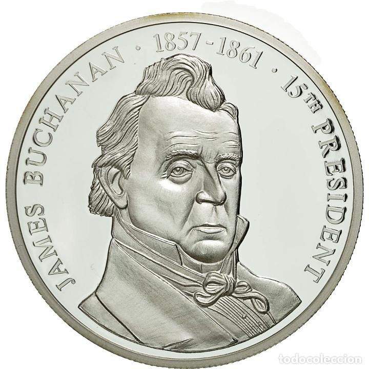 Medalhas tem&aacute;ticas: [#554639] Estados Unidos de Am&eacute;rica, medalla, Les Pr&eacute;sidents des Etats-Unis, J.