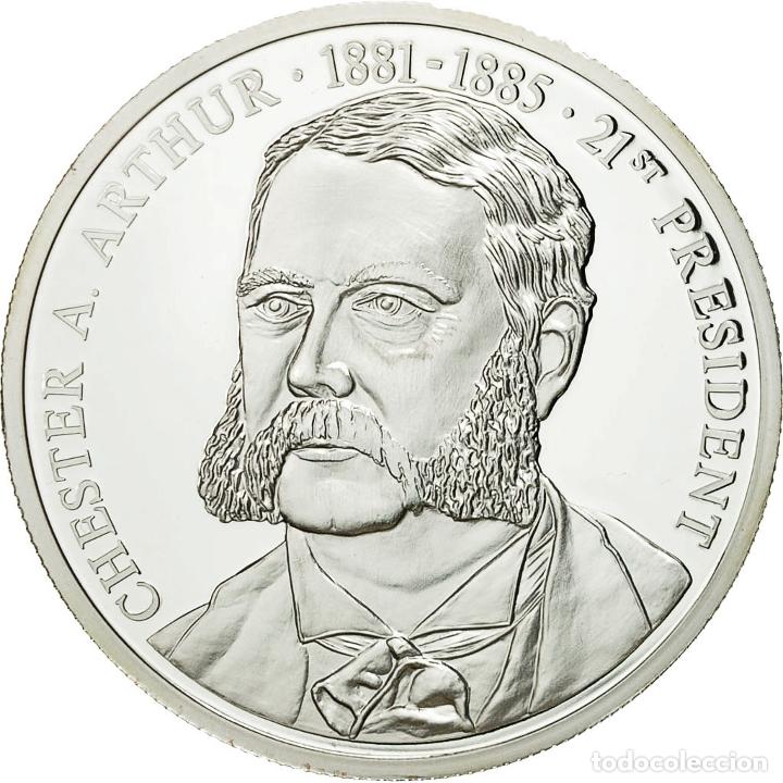 Medalhas tem&aacute;ticas: [#554653] Estados Unidos de Am&eacute;rica, medalla, Les Pr&eacute;sidents des Etats-Unis, C. Arthur