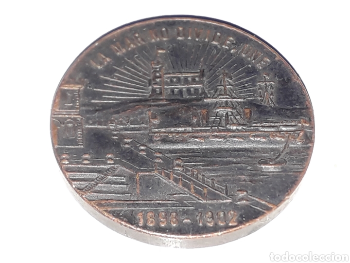 Thematic medals: MEDALLA ARGENTINA.INAUGURACION DIQUE CARENA.PUERTO MILITAR.MARZO 1902.LA MAR NO DIVIDE. UNE.