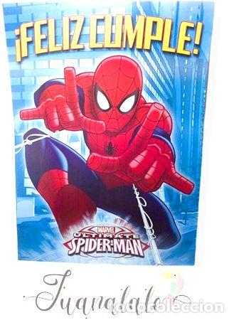 Medaglie tematiche: afiche feliz cumple 54 x 40 cm spidermanhombre arana x 1 u
