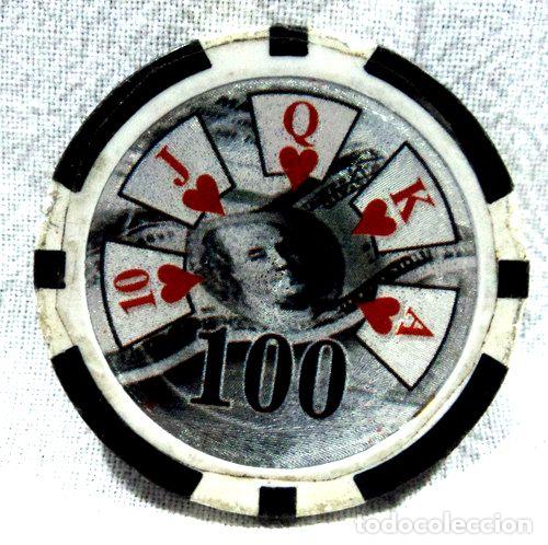 Medaglie tematiche: ficha de casino poker franklin 100 corazones usa americana
