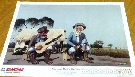 Medalhas tem&aacute;ticas: lamina florencio molina campos cantando pa entretencin