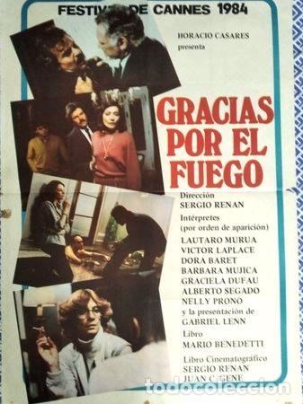 Medalhas tem&aacute;ticas: afiche cine gracias por el fuego sergio renan benedetti