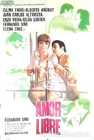 Medalhas tem&aacute;ticas: amor libre pelicula poster afiche cine original