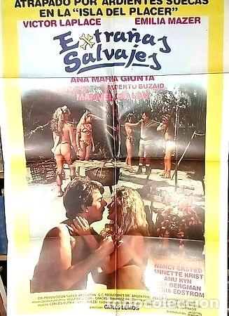 Medalhas tem&aacute;ticas: extranas salvajes poster pelicula afiche cine original