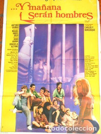 Medalhas tem&aacute;ticas: afiche de cine y manana seran hombres carlos borcosque