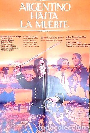 Thematische Medaillen: argentino hasta la muerte poster afiche cine original