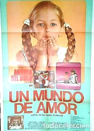 Medalhas tem&aacute;ticas: un mundo de amor pelicula poster afiche cine original