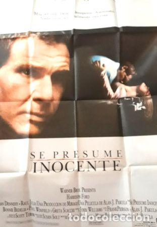 Medalhas tem&aacute;ticas: afiche pelicula se presume inocente 120x80 aprox