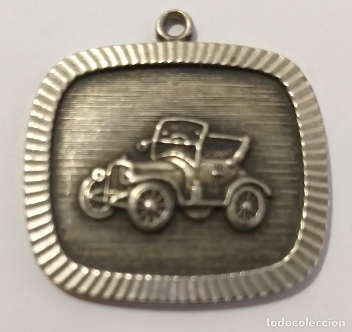 Medallas tem&aacute;ticas: MEDALLA PLATEADA COCHE ANTIGUO - Foto 2