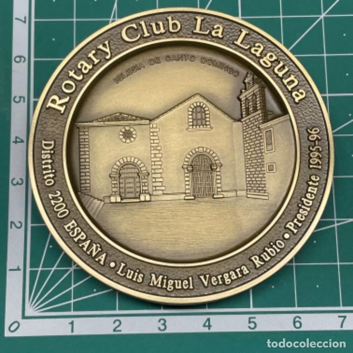 Medallas tem&aacute;ticas: Medalla del club Rotary de La Laguna en Tenerife fabricada en Gravarte