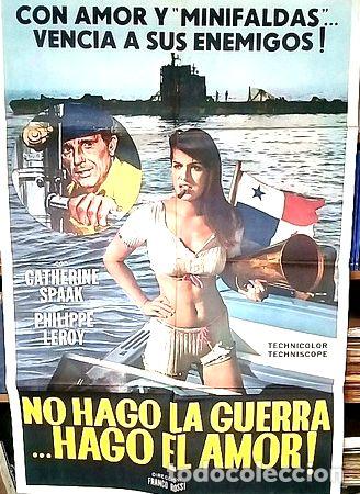 Medallas tem&aacute;ticas: no hago la guerra hago el amor afiche cine original