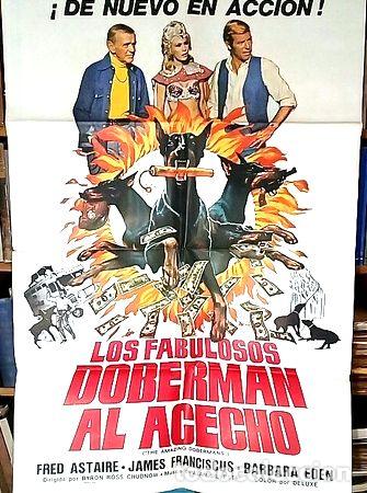 Medallas tem&aacute;ticas: los fabulosos doberman al acecho afiche cine original