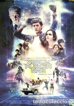 Medallas tem&aacute;ticas: afiche original ready player one spielberg cine