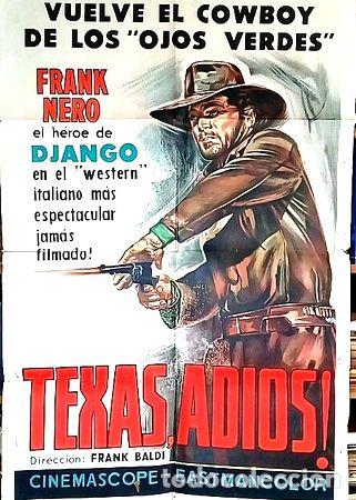 Medallas tem&aacute;ticas: texas adios pelicula afiche cine original