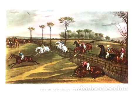 Medallas tem&aacute;ticas: reproduccion vale of aylesbury steeple chase 47x33 cm