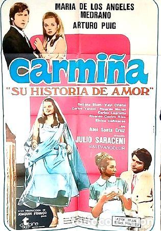 Medallas tem&aacute;ticas: carmina su historia de amor poster afiche cine original