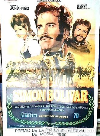 Medallas tem&aacute;ticas: simon bolivar pelicula afiche cine original