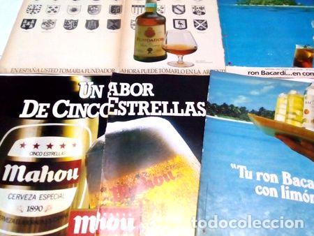 M&eacute;dailles th&eacute;matiques: posterslaminas de publicidad bebidas de los 80