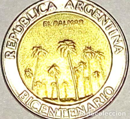 Medallas tem&aacute;ticas: monedas argentinas 1 peso 2010 error palmar - Foto 1