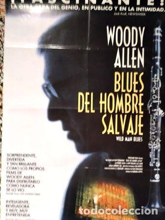 M&eacute;dailles th&eacute;matiques: afiche blues del hombre salvaje woody allen original