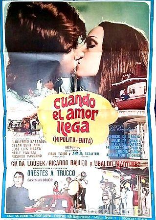 M&eacute;dailles th&eacute;matiques: cuando el amor llega poster afiche cine original