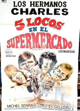 Medaglie tematiche: 5 locos en el supermercado poster afiche cine original