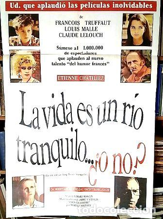 Medaglie tematiche: la vida es un rio tranquilo o no afiche cine original