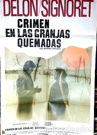 Medaglie tematiche: delon signoret crimen en las granjas afiche cine original