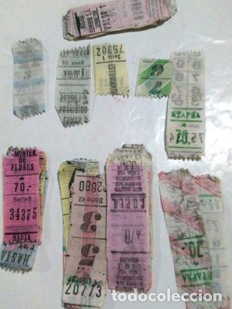 Medalhas tem&aacute;ticas: lote x 600 boletos no capicuas de colectivos antiguos