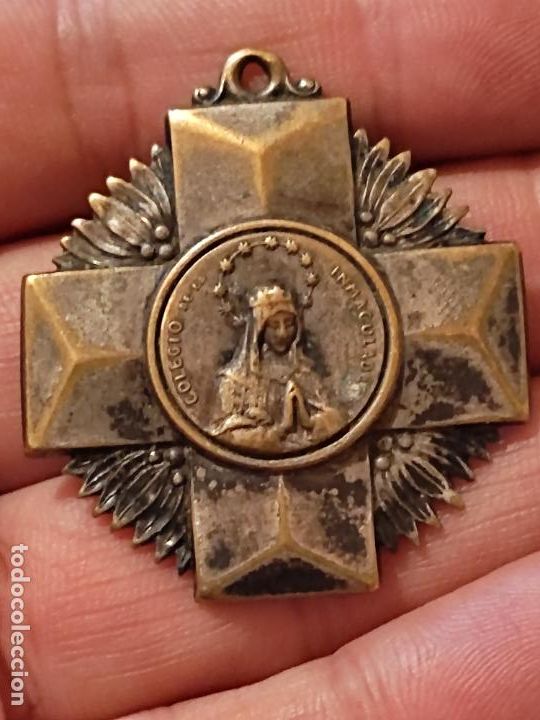 Medaglie tematiche: INMACULADA COLEGIO MEDALLA CRUZ 4,5 CMS ALTO