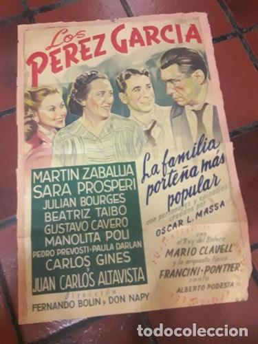 Medaglie tematiche: afiche de cine los perez garcia martin zaballia 1950